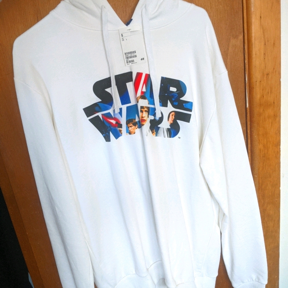 Star Wars White H&M Logo Hoodie